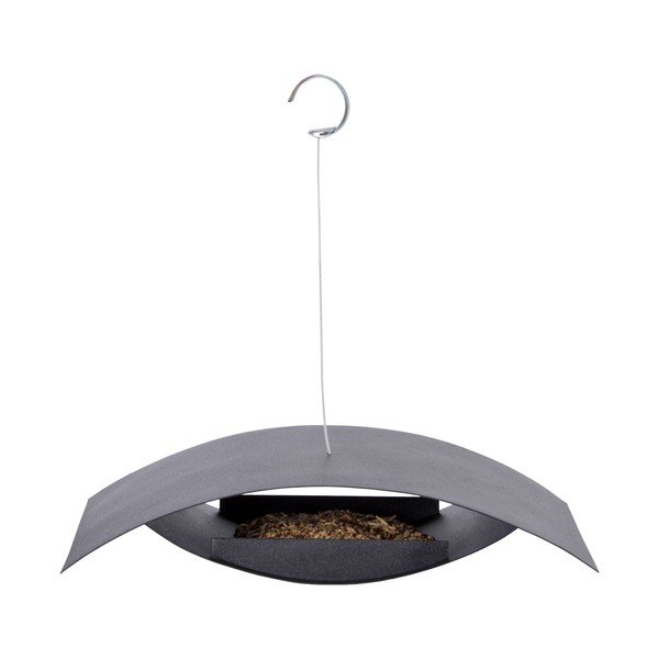 Hrănitor suspendat pentru păsări Esschert Design Modern, negru-image-3