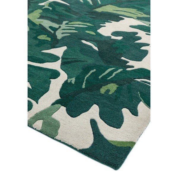 Covor verde închis handmade din lână 160x230 cm Matrix – Asiatic Carpets-image-3
