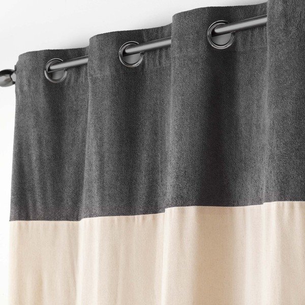 Draperie gri antracit/bej 140x240 cm Tessa – douceur d'intérieur-image-1