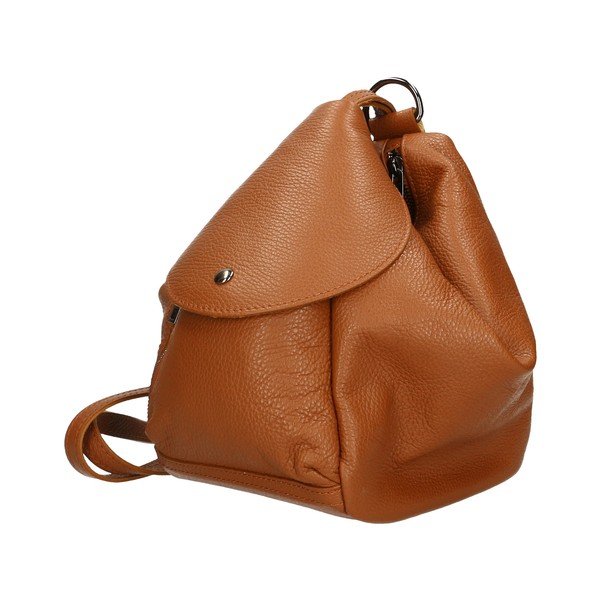 Rucsac din piele maro Chicca Borse-image-1