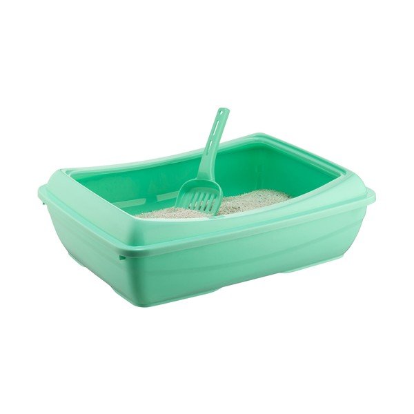 Litieră pentru pisici Petpetite, verde deschis-image-1