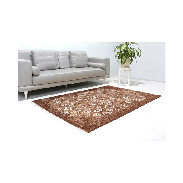 Covor reversibil Vitaus Nunna, 125 x 180 cm, gri - maro -image-1