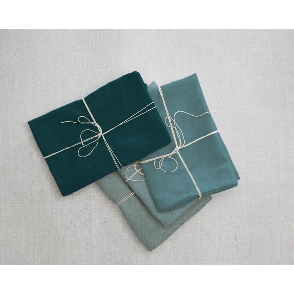 Set 4 șervețele textile Really Nice Things Turquoise, 43 x 43 cm-image-1