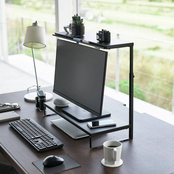 Suport pentru monitor negru din metal Tower – YAMAZAKI-image-1
