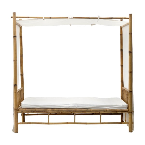 Pat cu baldachin din lemn de bambus InArt Bamboo-image-2