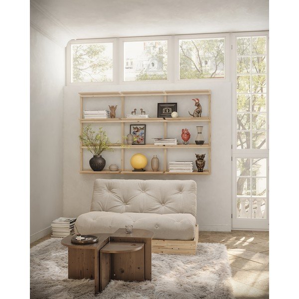 Canapea bej extensibilă 145 cm Flip – Karup Design-image-1