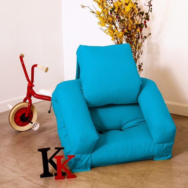 Fotoliu pentru copii Karup Baby Hippo Horizon Blue-image-1
