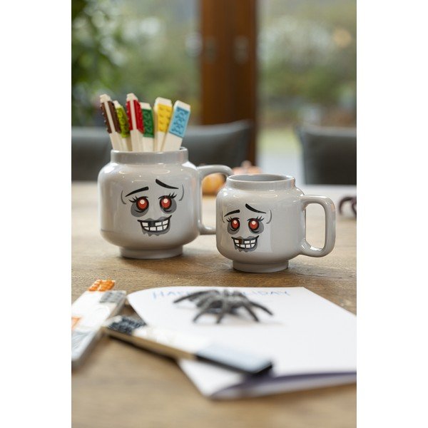 Cană pentru copii gri pentru latte din ceramică 255 ml Zombie – LEGO®-image-2