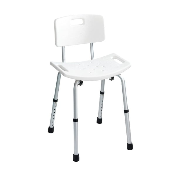 Scaun cu spătar pentru duș Wenko Stool With Back, 54 x 49 cm-image-3