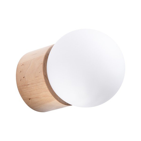 Aplică de perete albă/în culoare naturală ø 12 cm Surtur – Sollux