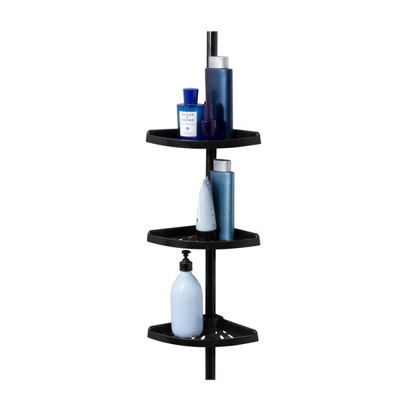 Raft reglabil pentru baie Compactor, negru-image-4