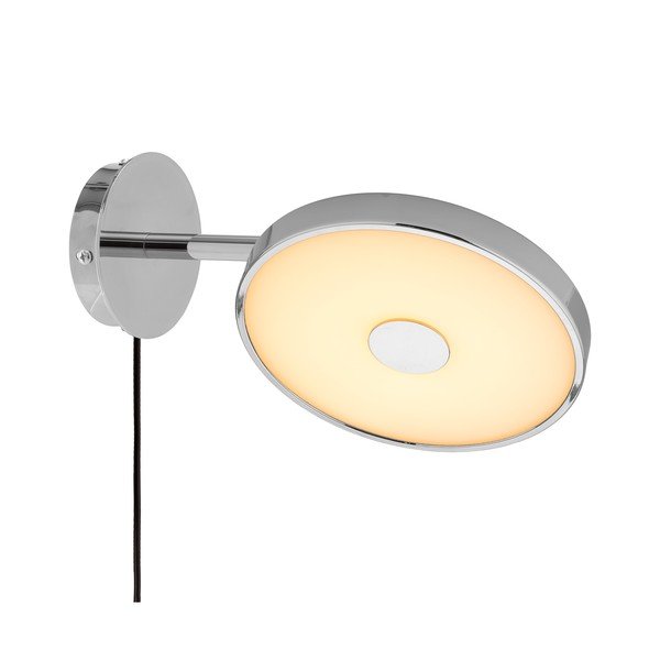 Aplică de perete argintiu-lucios LED cu structură flexibilă/cu intensitate reglabilă cu alimentare la priză ø 15 cm Asteria Wall Short – UMAGE-image-2
