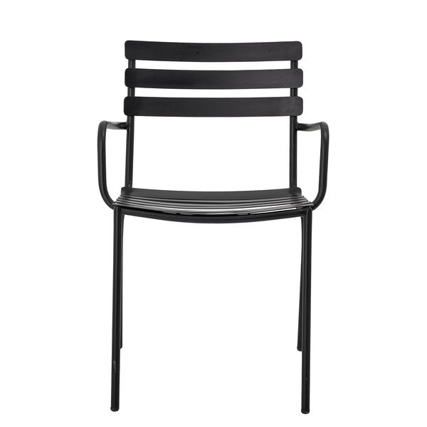 Scaun de grădină negru din metal Monsi – Bloomingville-image-3