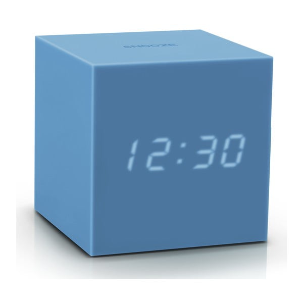 Ceas deșteptător cu LED Gingko Gravity Cube, albastru-image-2
