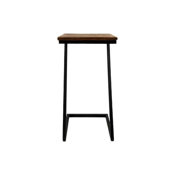 Masă tip consolă cu blat din lemn exotic HMS collection, înălțime 68 cm-image-2