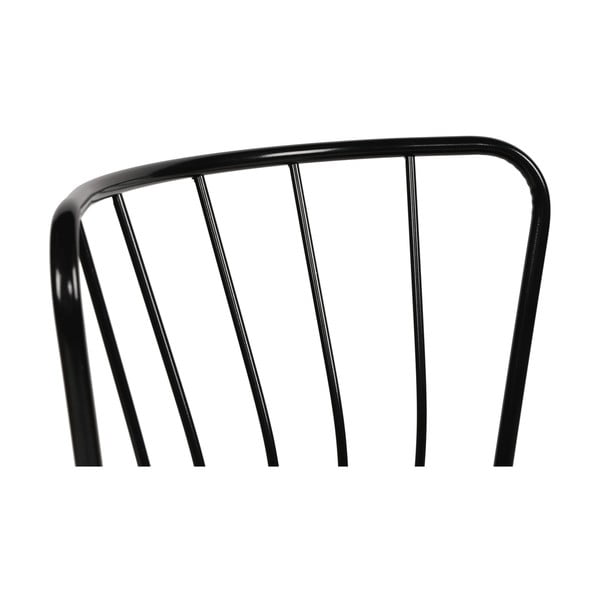 Scaune de dining negre 2 buc. din metal Yildiz – Kalune Design-image-2