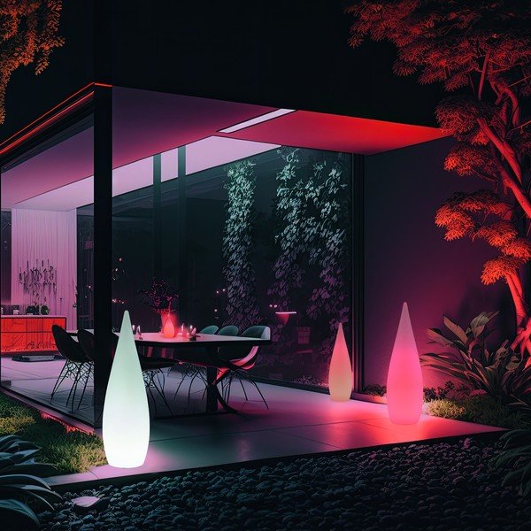 Corp de iluminat pentru exterior LED solar ø 25 cm Palmas – Reality-image-2