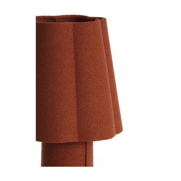 Veioză cărămizie cu abajur textil (înălțime 50 cm) Musaby – Light & Living-image-3