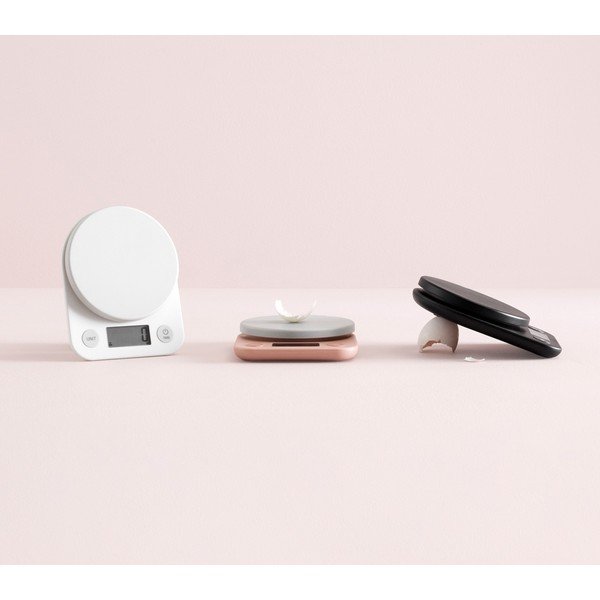 Cântar de bucătărie alb din plastic digital Foodie – RIG-TIG-image-1