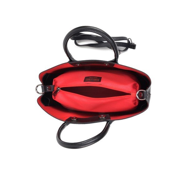 Geantă din piele cu 3 buzunare Isabella Rhea, negru-image-4