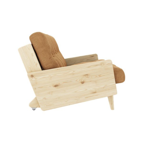 Canapea extensibilă galben muștar 190 cm India - Karup Design-image-4