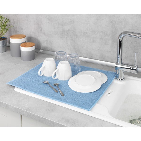 Suport absorbant uscare veselă Wenko Miko, albastru-image-1