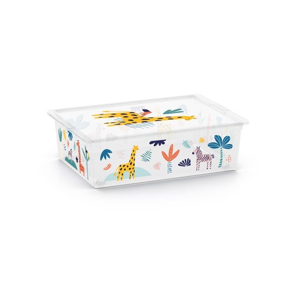 Cutie de depozitare pentru copii  albă din plastic 55x39x16 cm C Box Style – KIS