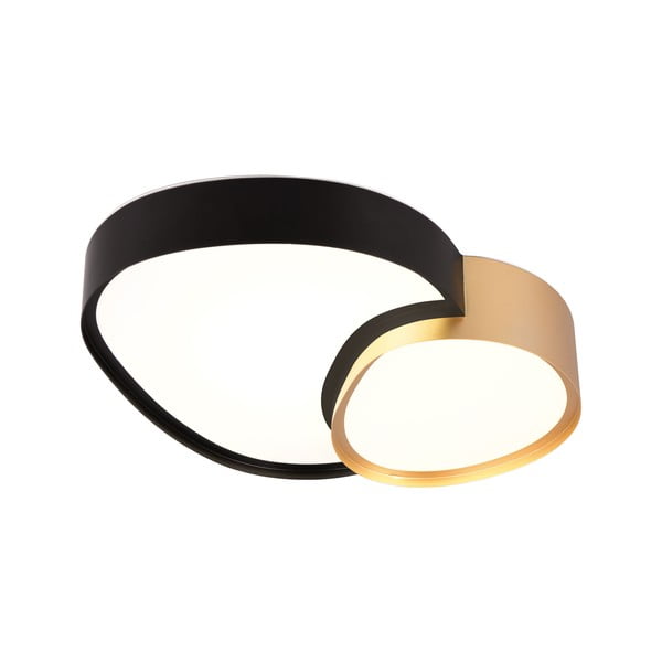Plafonieră neagră/aurie LED 36x43.5 cm Rise – Trio-image-3