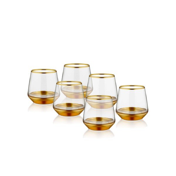 Set 6 pahare Mia Glam Gold, 257 ml-image-1