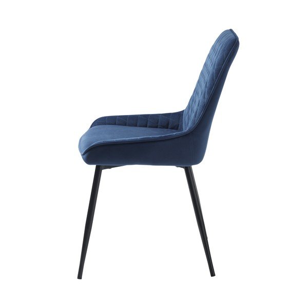 Scaun de dining albastru din catifea Milton – Unique Furniture-image-2