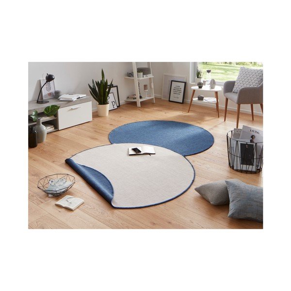 Covor adecvat pentru exterior NORTHRUGS Miami, Ø 200 cm, albastru-image-1