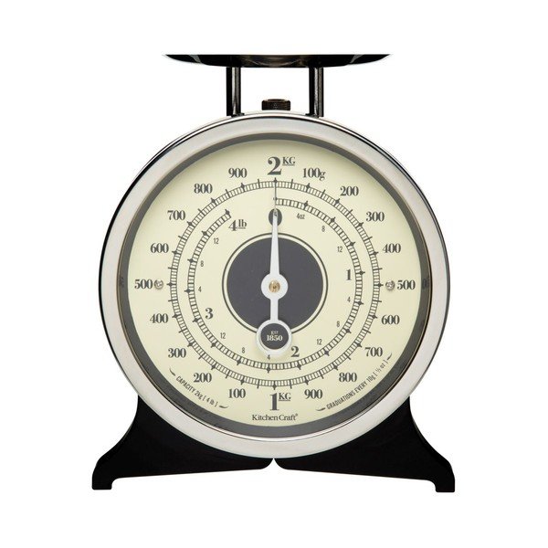 Cântar de bucătărie Kitchen Craft Classic Collection, negru-image-1