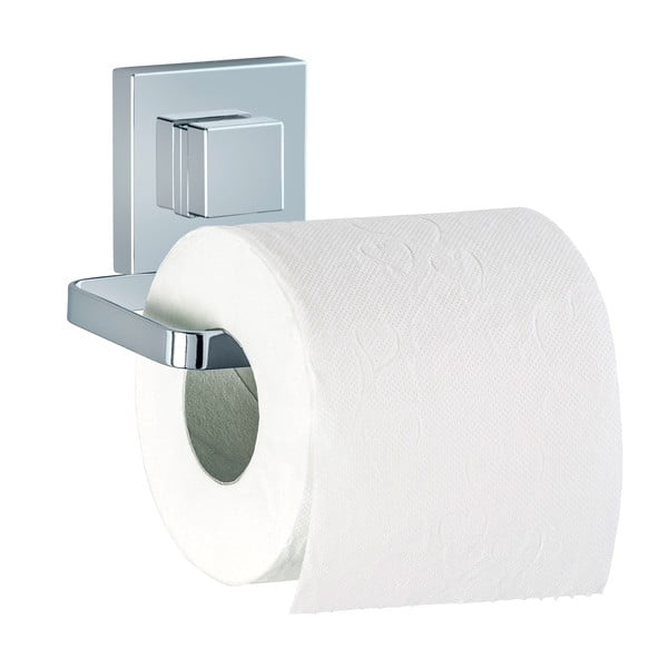 Suport pentru hârtie igienică Wenko Quadrio cu sistem de prindere Vacuum-Loc, până la 33 kg-image-2