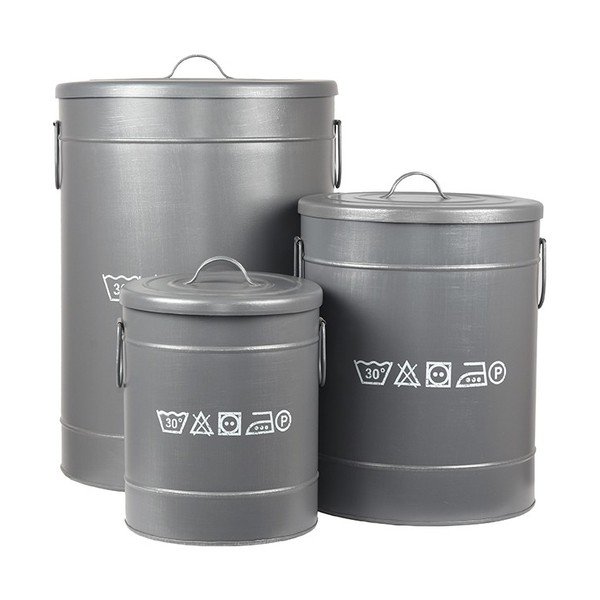 Coș metalic pentru rufe LABEL51, ⌀ 40 cm-image-4