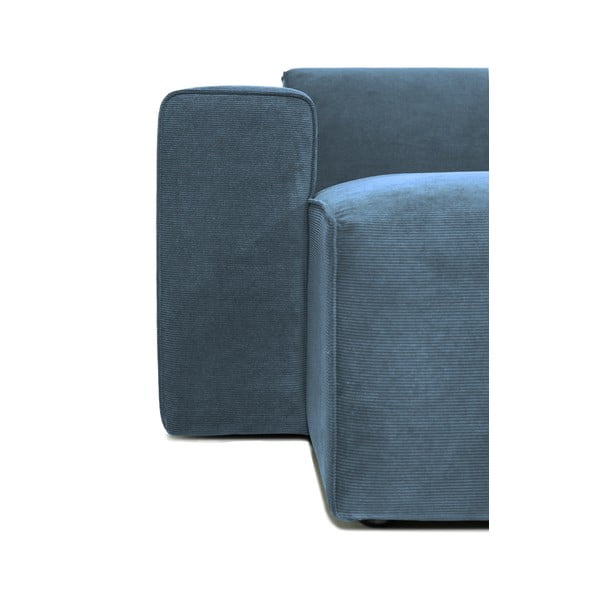 Modul pentru canapea albastru cu tapițerie din catifea reiată  (cu colț pe partea stângă ) Sting – Scandic-image-3