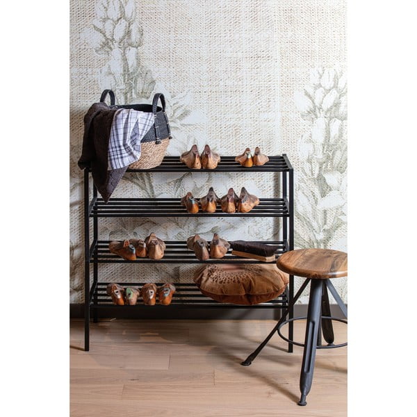 Suport metalic pentru pantofi WOOOD Ferro, negru-image-1