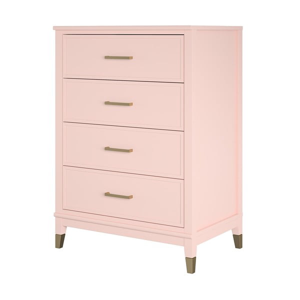 Comodă CosmoLiving by Cosmopolitan Westerleigh, 75 x 106 cm, roz-image-3