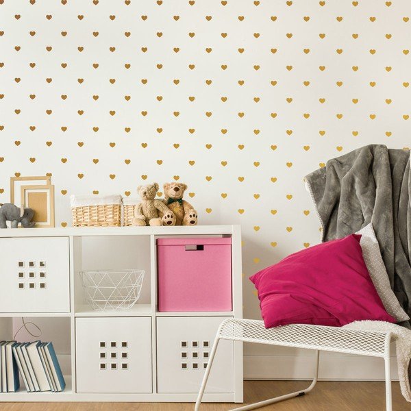 Set 100 autocolante Ambiance Golden Heart-image-1