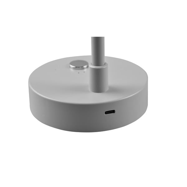 Veioză gri deschis LED cu intensitate reglabilă (înălțime 28 cm) Lenny – Trio-image-4