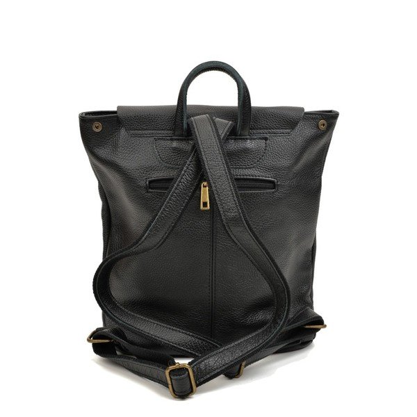 Rucsac din piele Roberta M Misco, negru-image-1