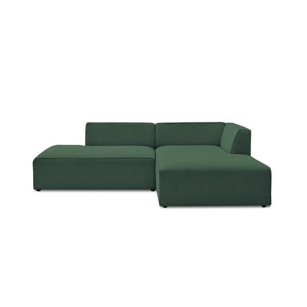 Colțar modular verde (cu colț pe partea dreaptă/în formă de ”L”) Megeve – Bobochic Paris