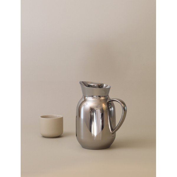 Cană termos argintiu din oțel inoxidabil 1,2 l Amphora – Stelton-image-1