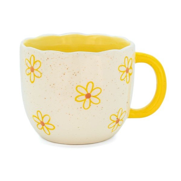 Cană galbenă-crem din porțelan 350 ml Surprise Highland Cow – Sass & Belle-image-3