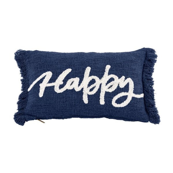 Pernă decorativă 50x30 cm Cotton Slub Happy - Tiseco Home Studio