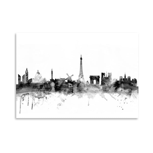 Poster Americanflat Paris Skyline, 42 x 30 cm