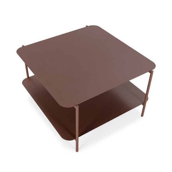 Măsuță de cafea teracotă din metal 70x73 cm Beatrix – MOME-image-3