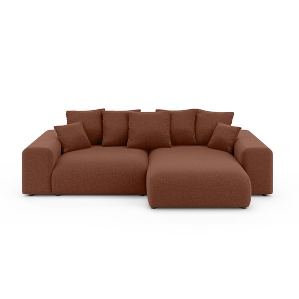 Colțar cărămiziu extensibil/cu spațiu de depozitare (cu colț variabil) Luma – Ropez