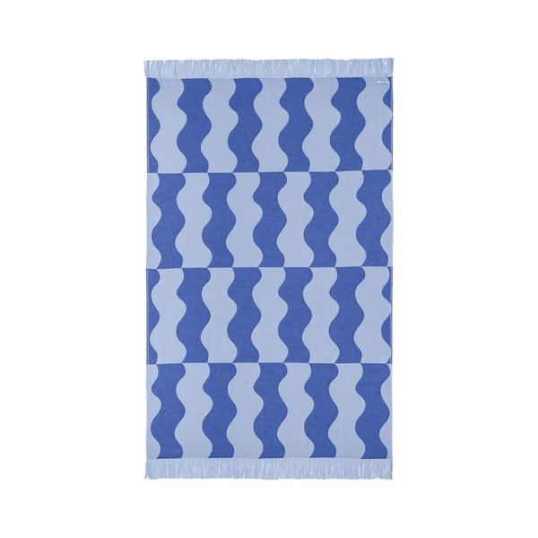 Prosop de plajă albastru din bumbac 100x160 cm Nugo – noo.ma
