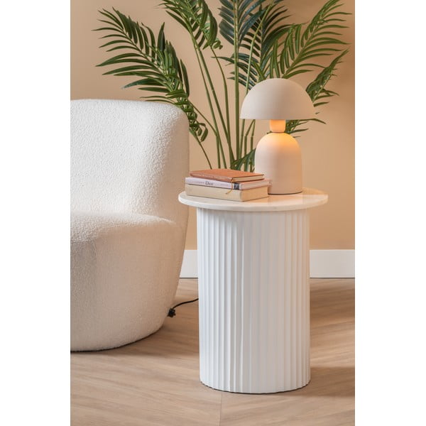 Măsuță auxiliară rotundă din marmură ø 50 cm Luscious – Leitmotiv