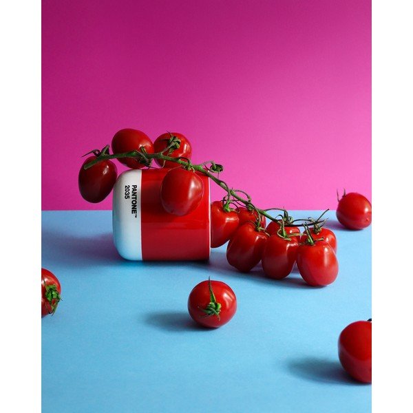 Ceașcă roșie pentru cappuccino din porțelan 175 ml Red 2035 – Pantone-image-1